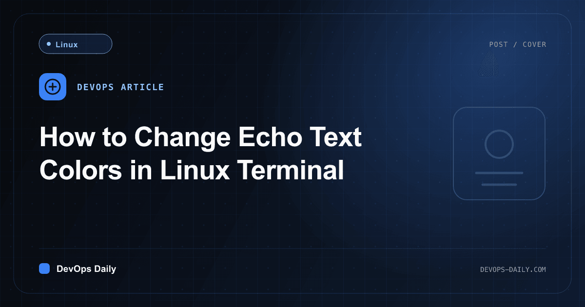 How to Change Echo Text Colors in Linux Terminal